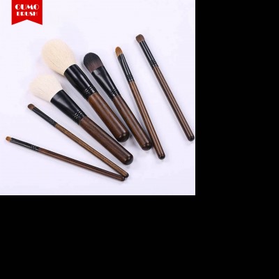 oumo brush-  private label 7pcs goat hair makeup brush set for daily makeup