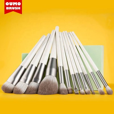 OUMO BRUSH-Hot Sell Professional Makeup Brushes Set 12 Promotional Gift Cosmetics Brushes OEM Acceptable